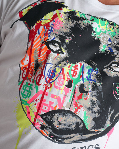 STAFFBULL III Men's T-Shirt WHITE