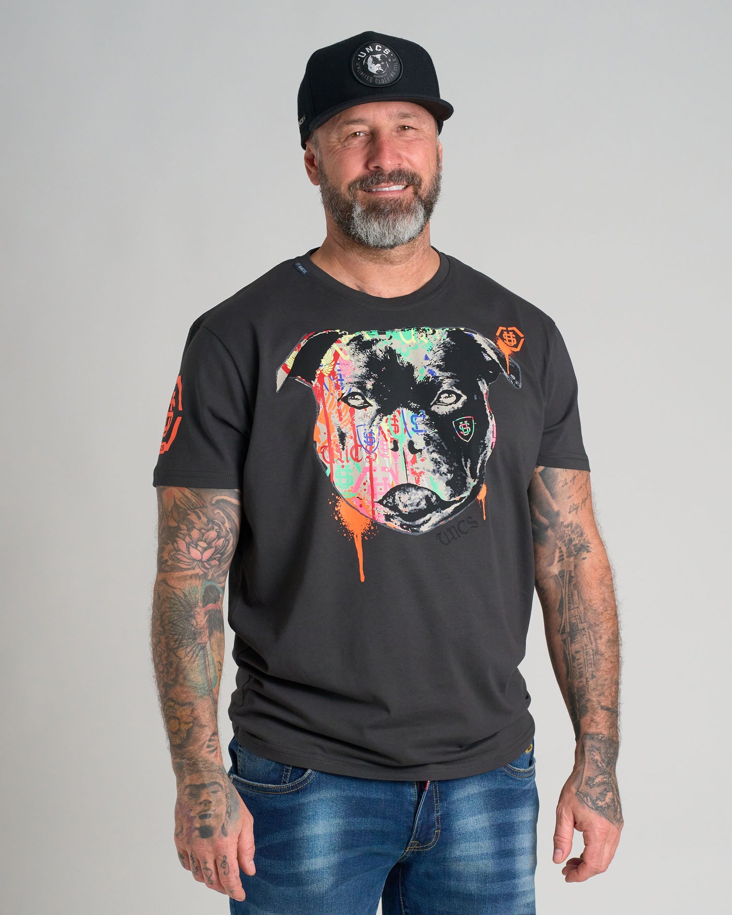 STAFFBULL III Men's T-Shirt ASPHALT