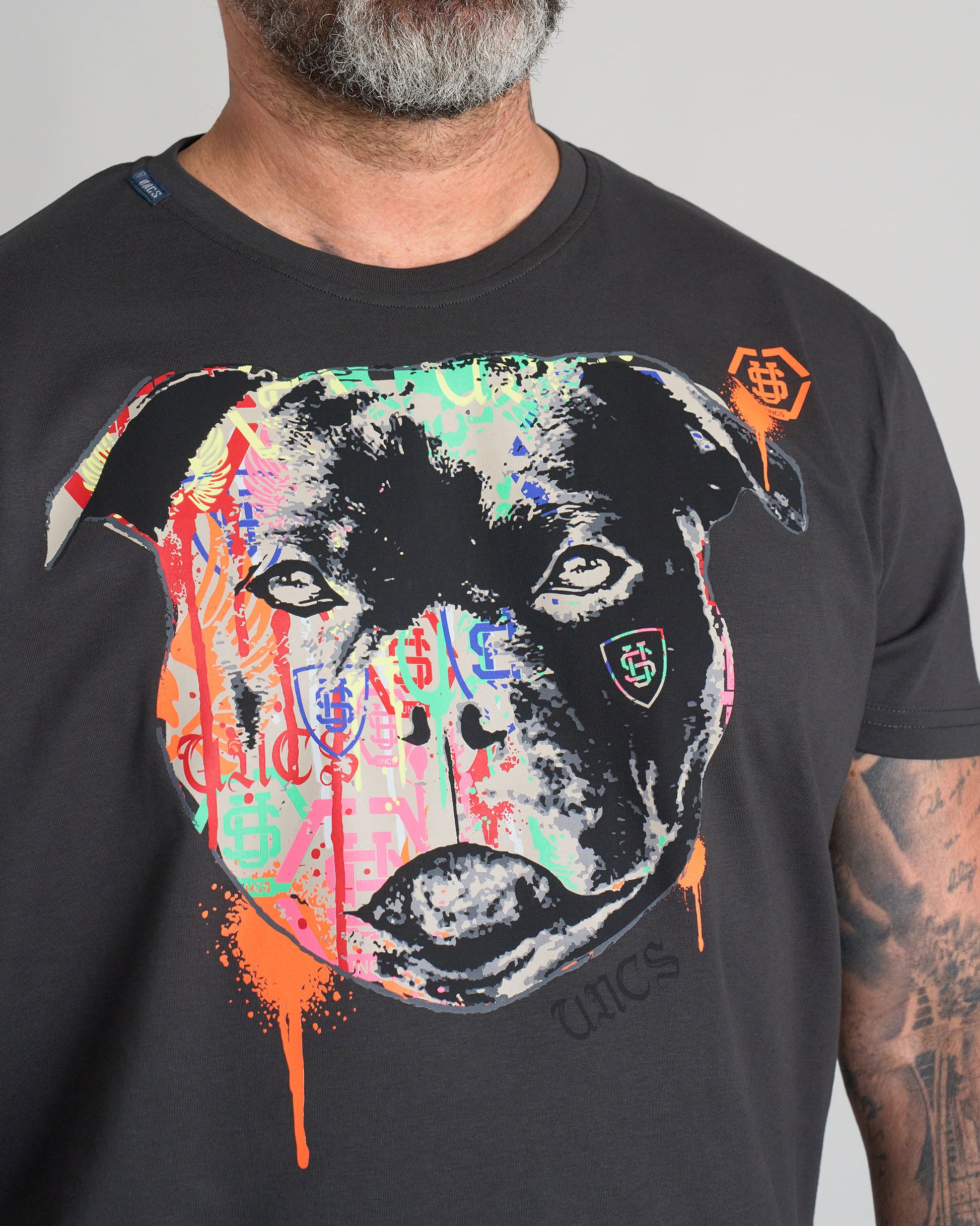 STAFFBULL III Men's T-Shirt ASPHALT