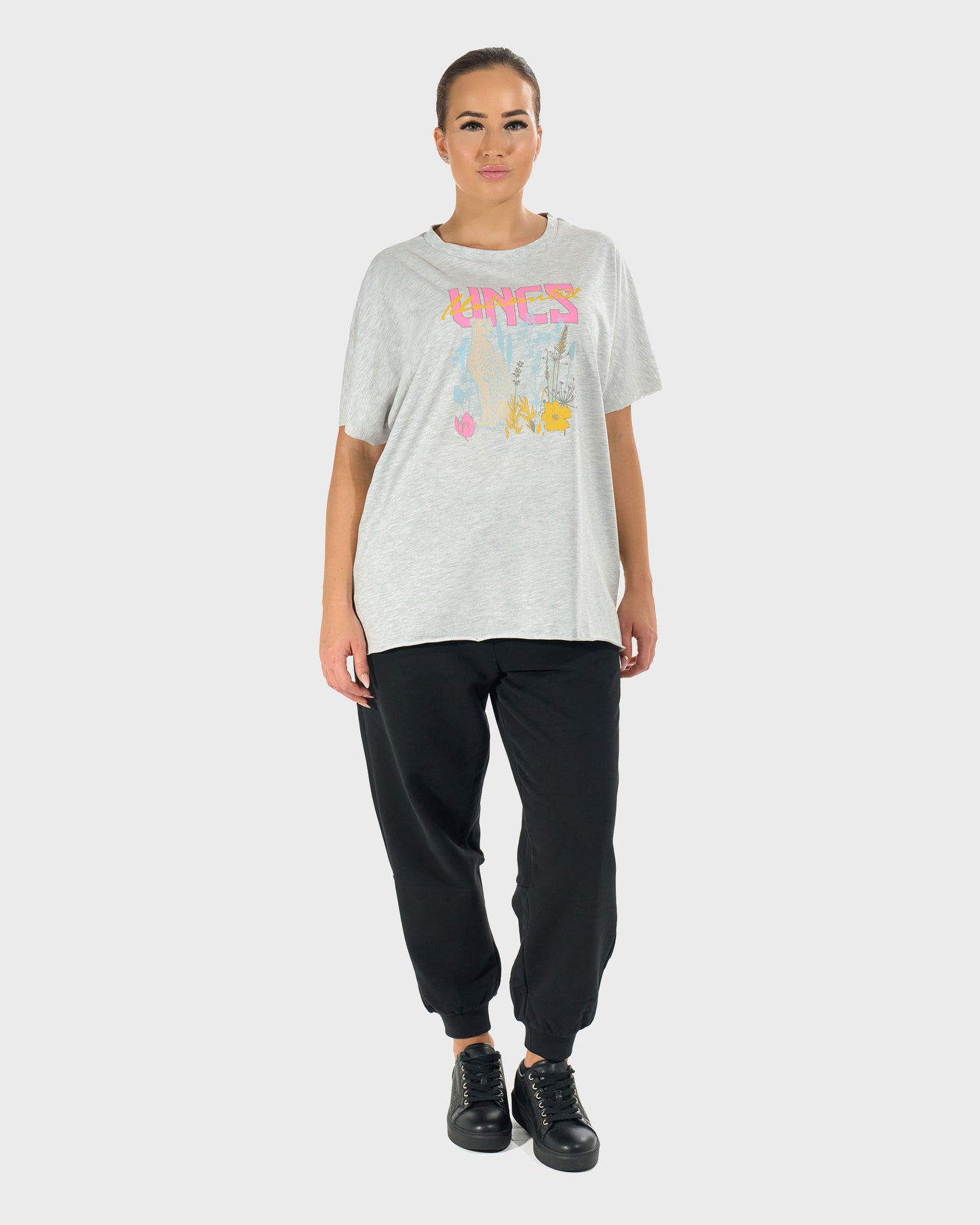 LUDIVINA Women's T-Shirt GREY