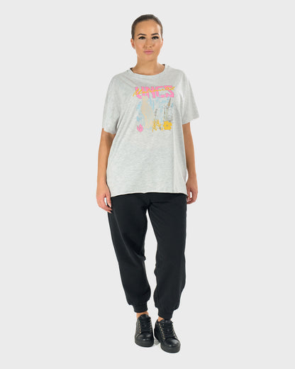 LUDIVINA Women's T-Shirt GREY