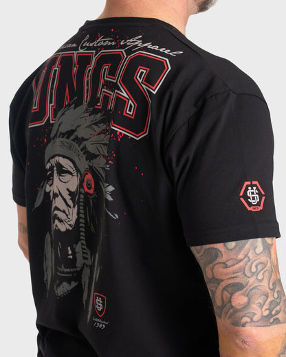 INDIAN Men's T-Shirt BLACK