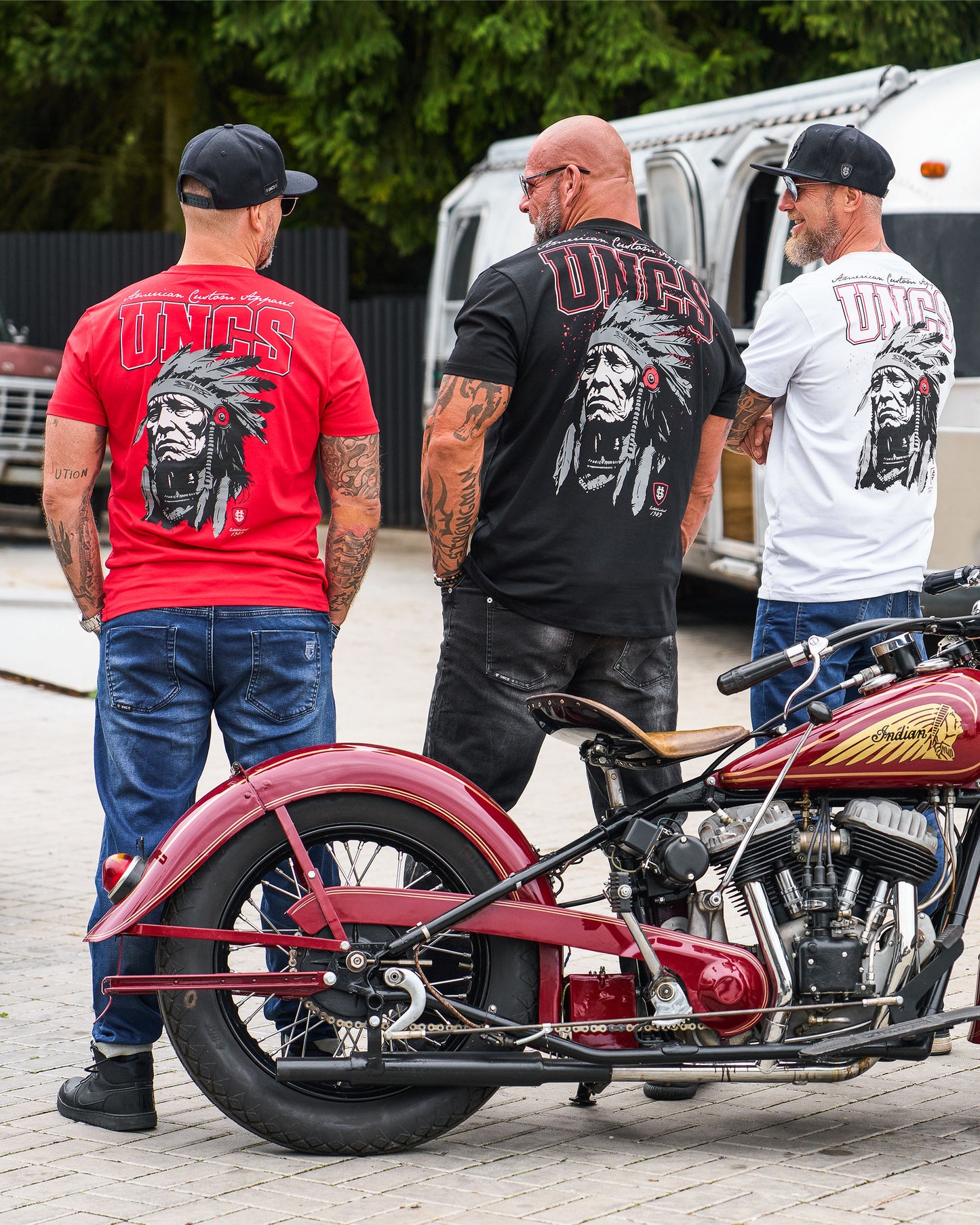 INDIAN Men's T-Shirt RED