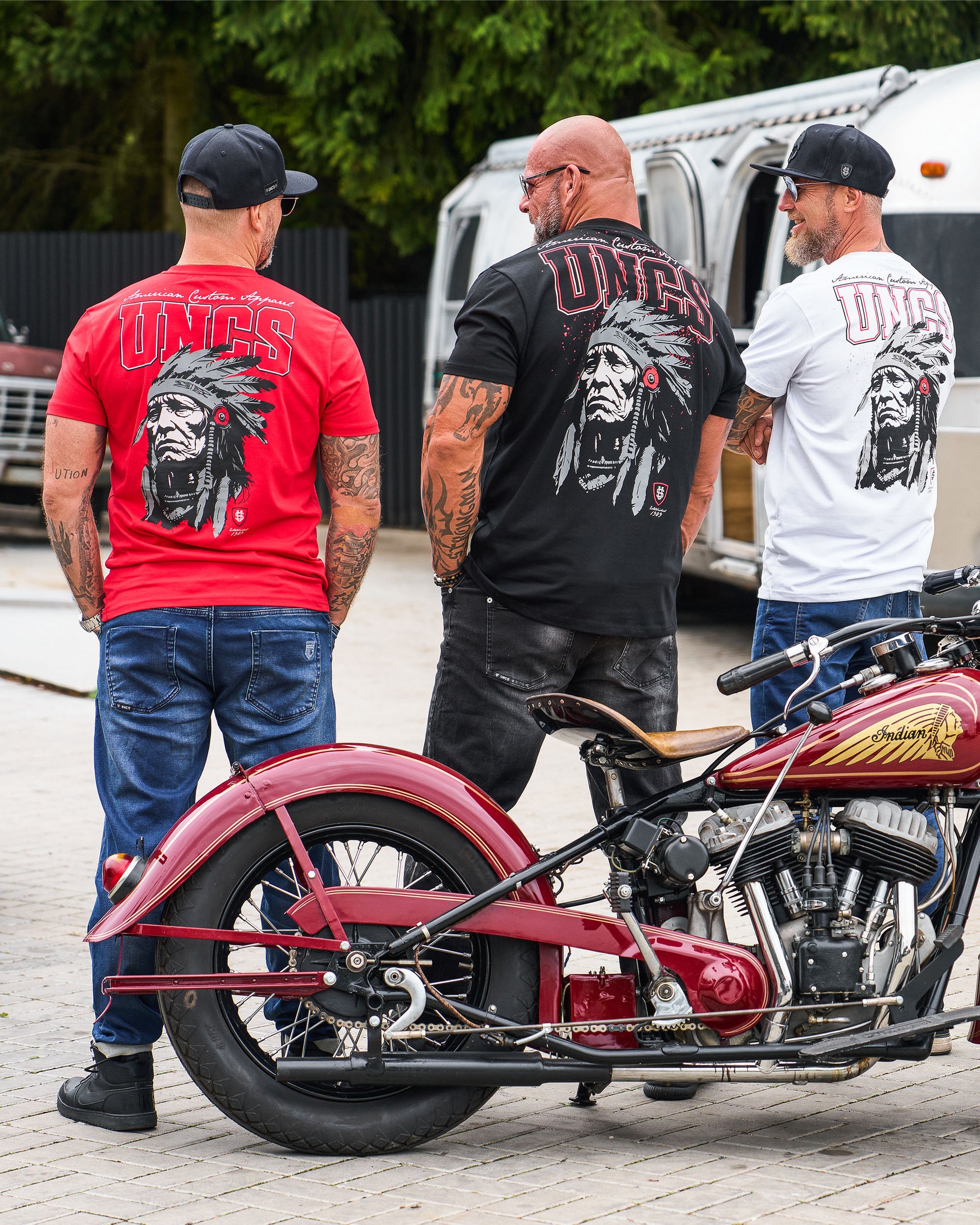 INDIAN Men's T-Shirt RED