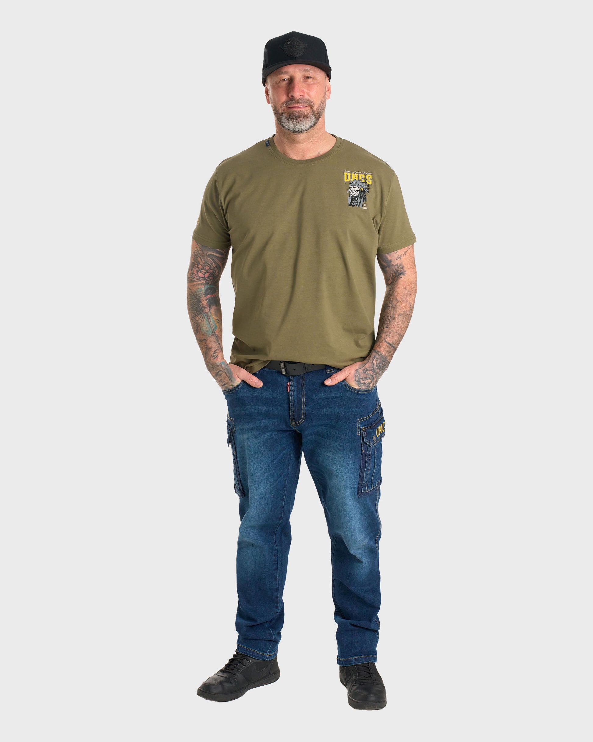 INDIAN Men's T-Shirt KHAKI