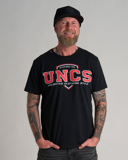 UNCS TEAM Men's T-Shirt BLACK/RED
