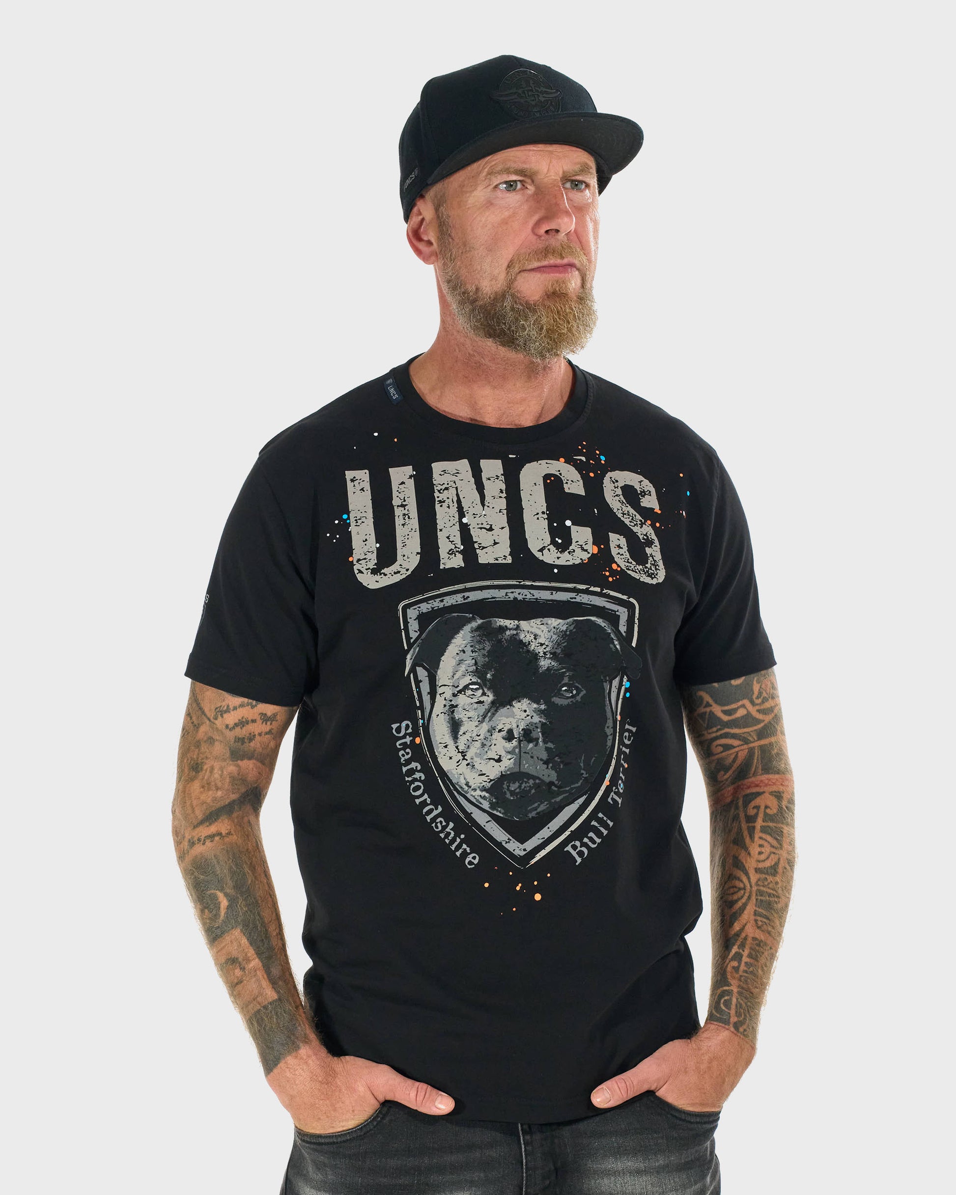 STAFFORDSHIRE BULL Men's T-Shirt BLACK