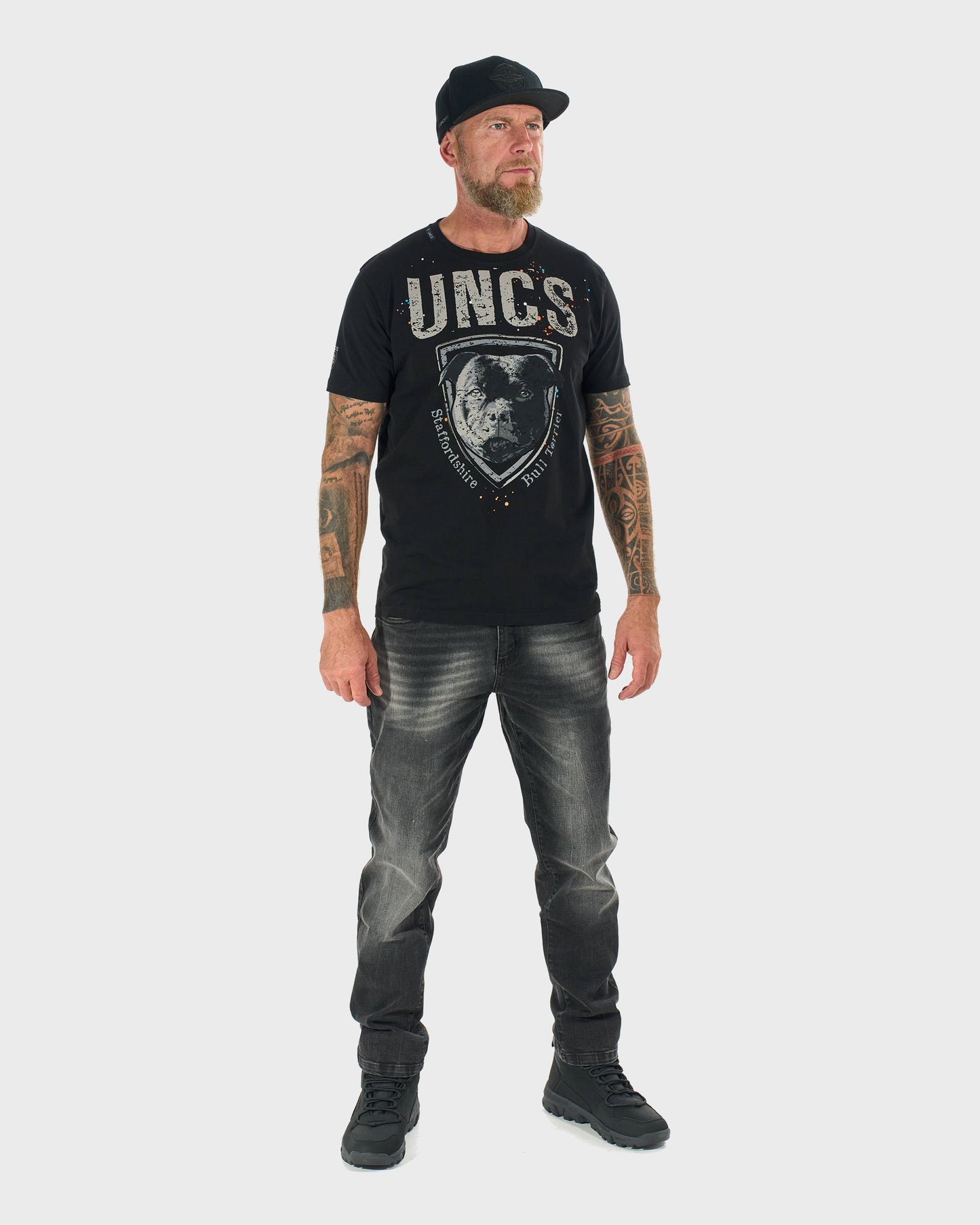 STAFFORDSHIRE BULL Men's T-Shirt BLACK