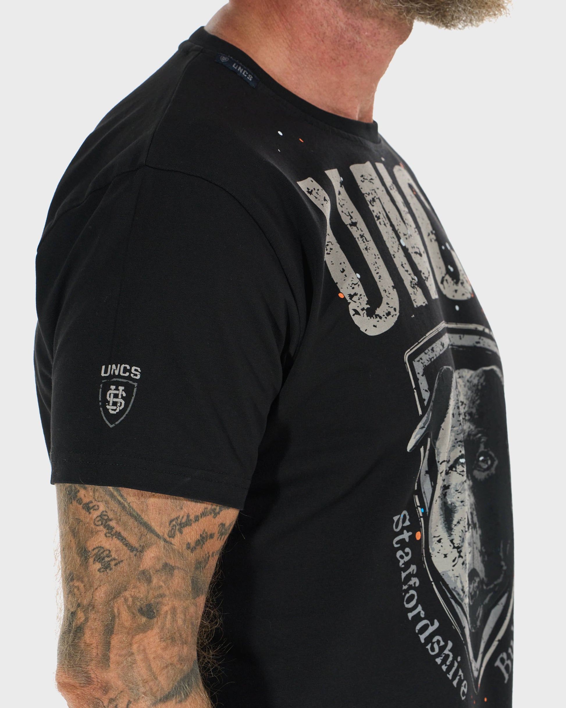 STAFFORDSHIRE BULL Men's T-Shirt BLACK