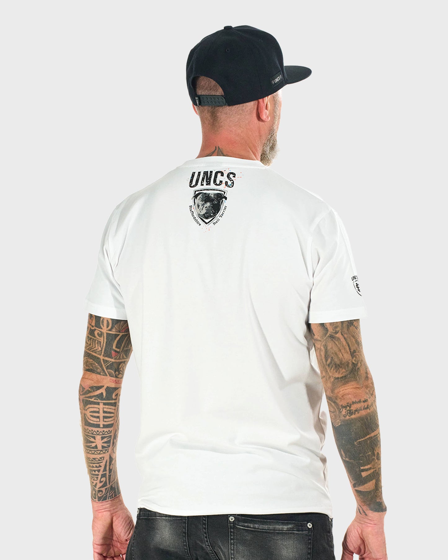 STAFFORDSHIRE BULL Men's T-Shirt WHITE