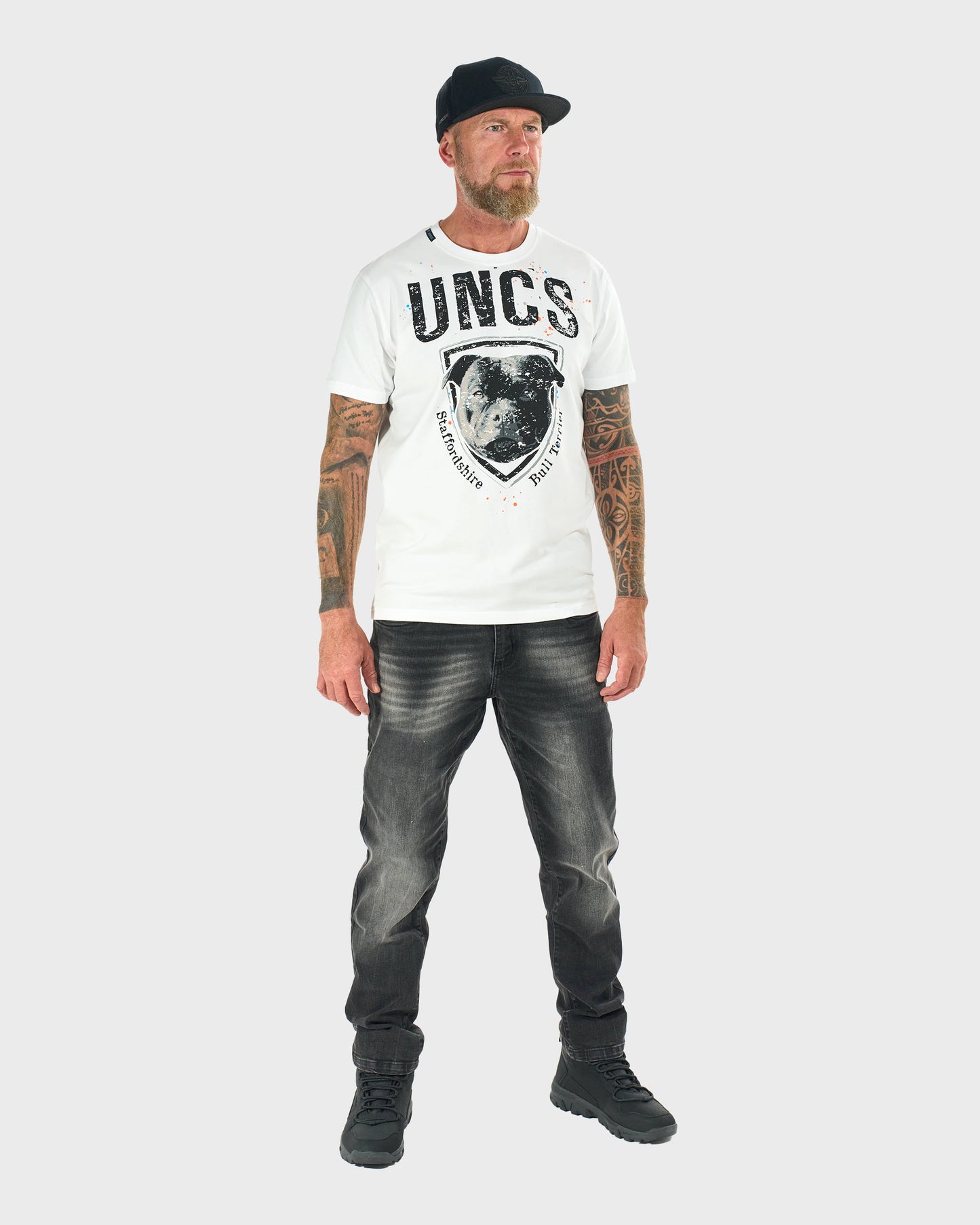 STAFFORDSHIRE BULL Men's T-Shirt WHITE