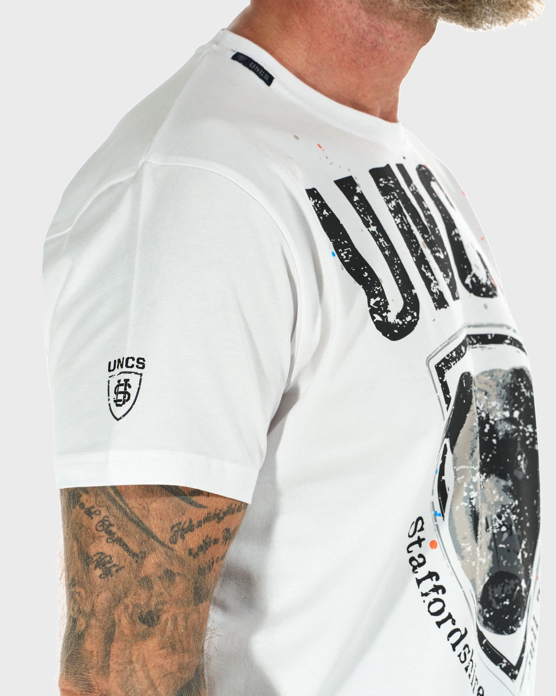 STAFFORDSHIRE BULL Men's T-Shirt WHITE