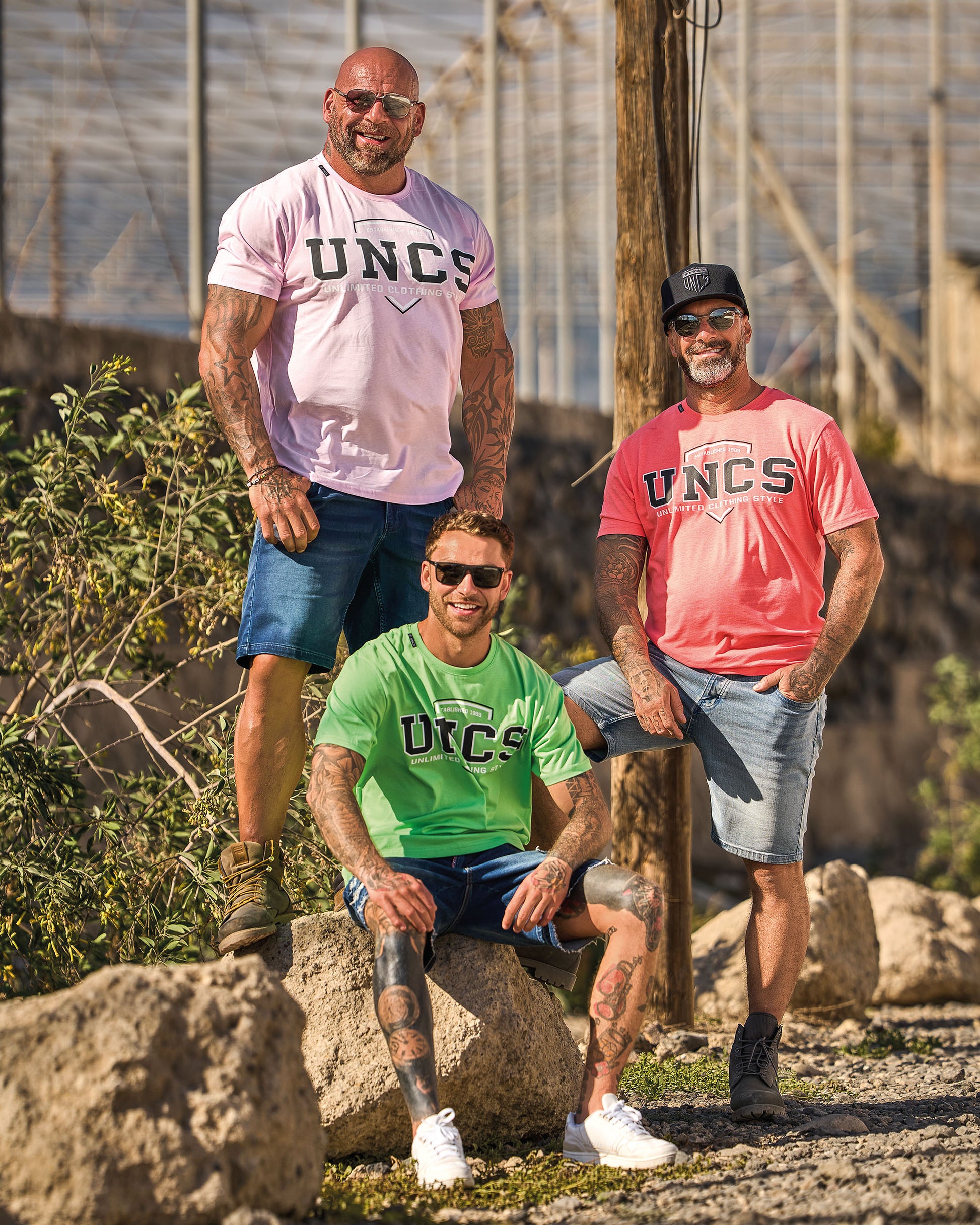 UNCS TEAM II Men's T-Shirt CORAL