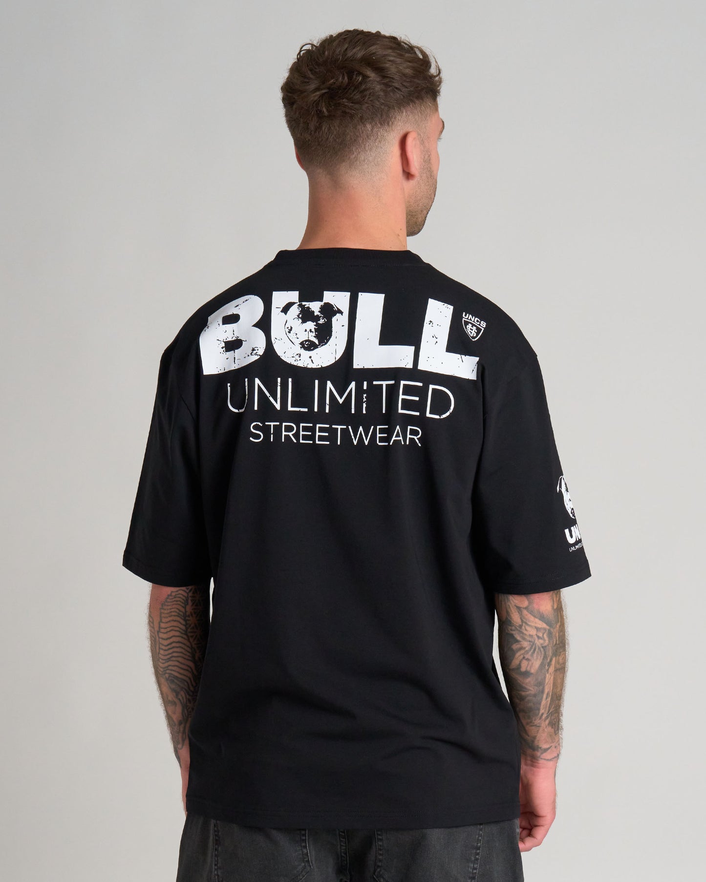 BULL III Men's T-Shirt BLACK/WHITE