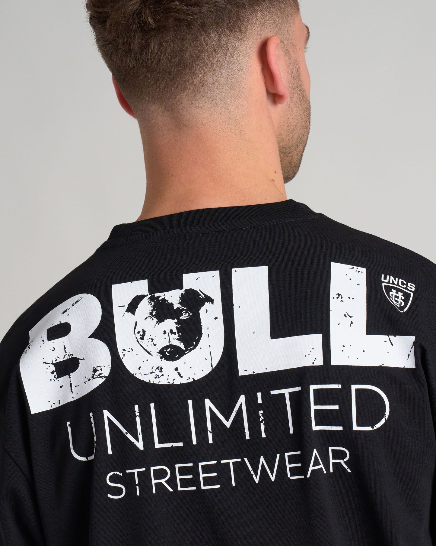 BULL III Men's T-Shirt BLACK/WHITE