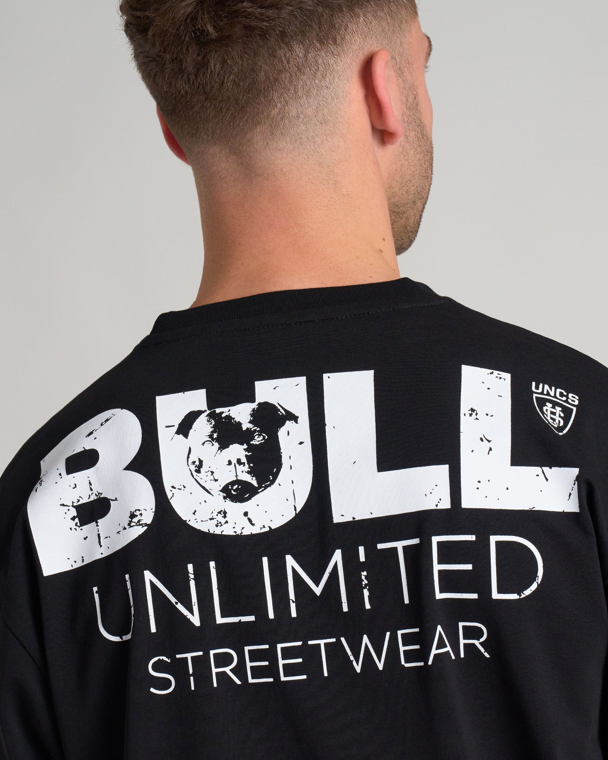 BULL III Men's T-Shirt BLACK/WHITE