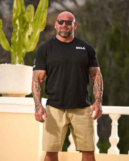 BULL III Men's T-Shirt BLACK/WHITE