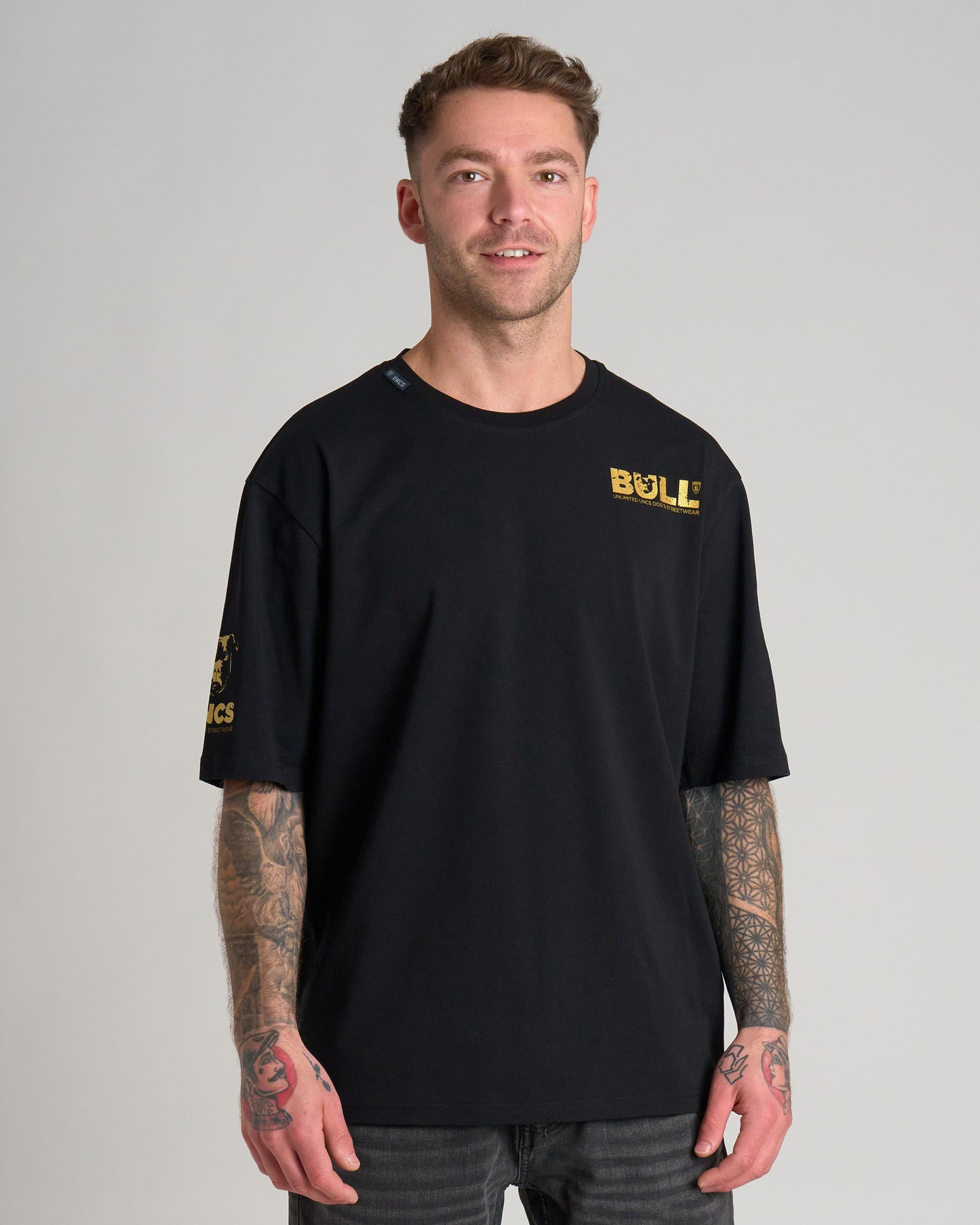 BULL III Men's T-Shirt BLACK/GOLD