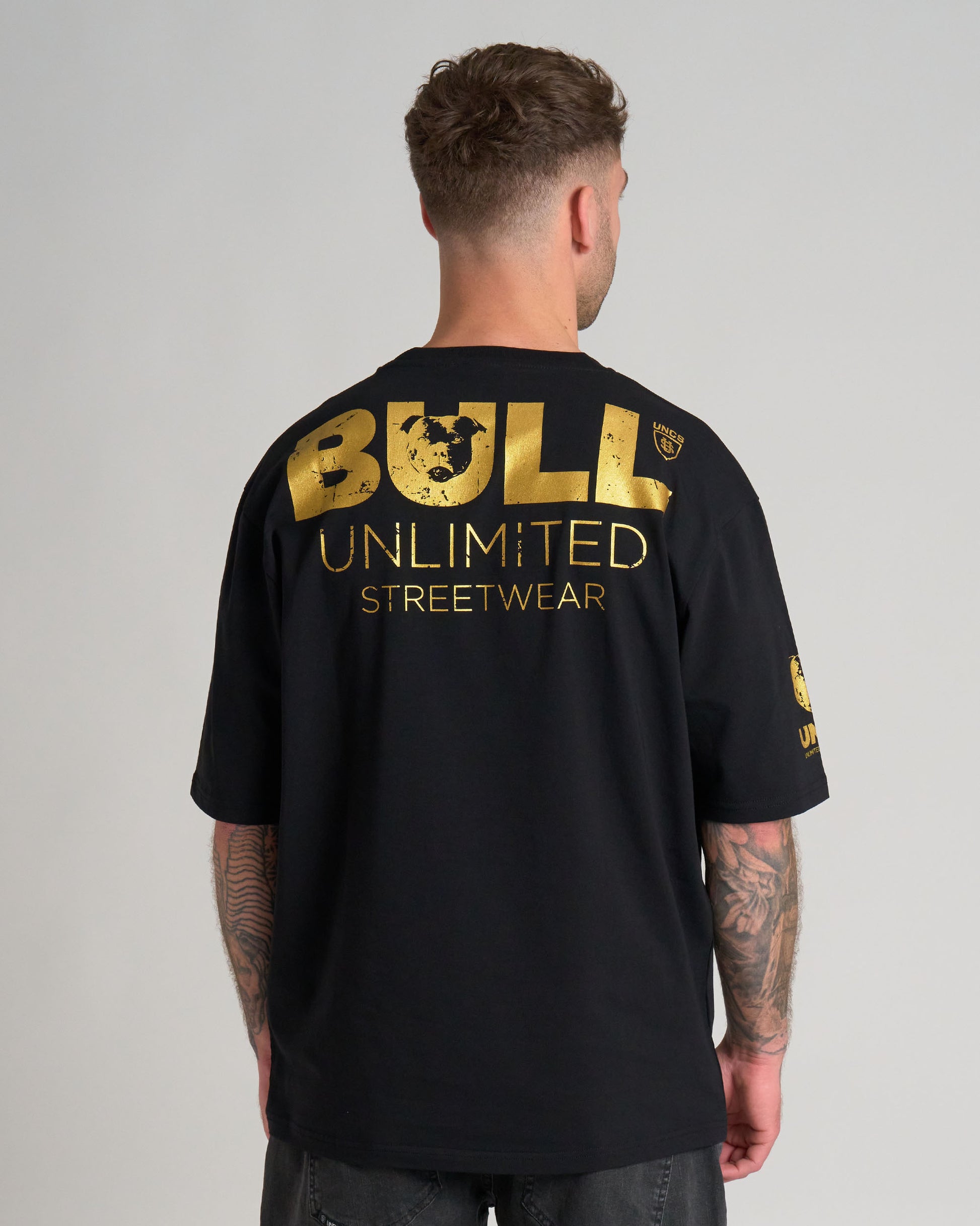 BULL III Men's T-Shirt BLACK/GOLD
