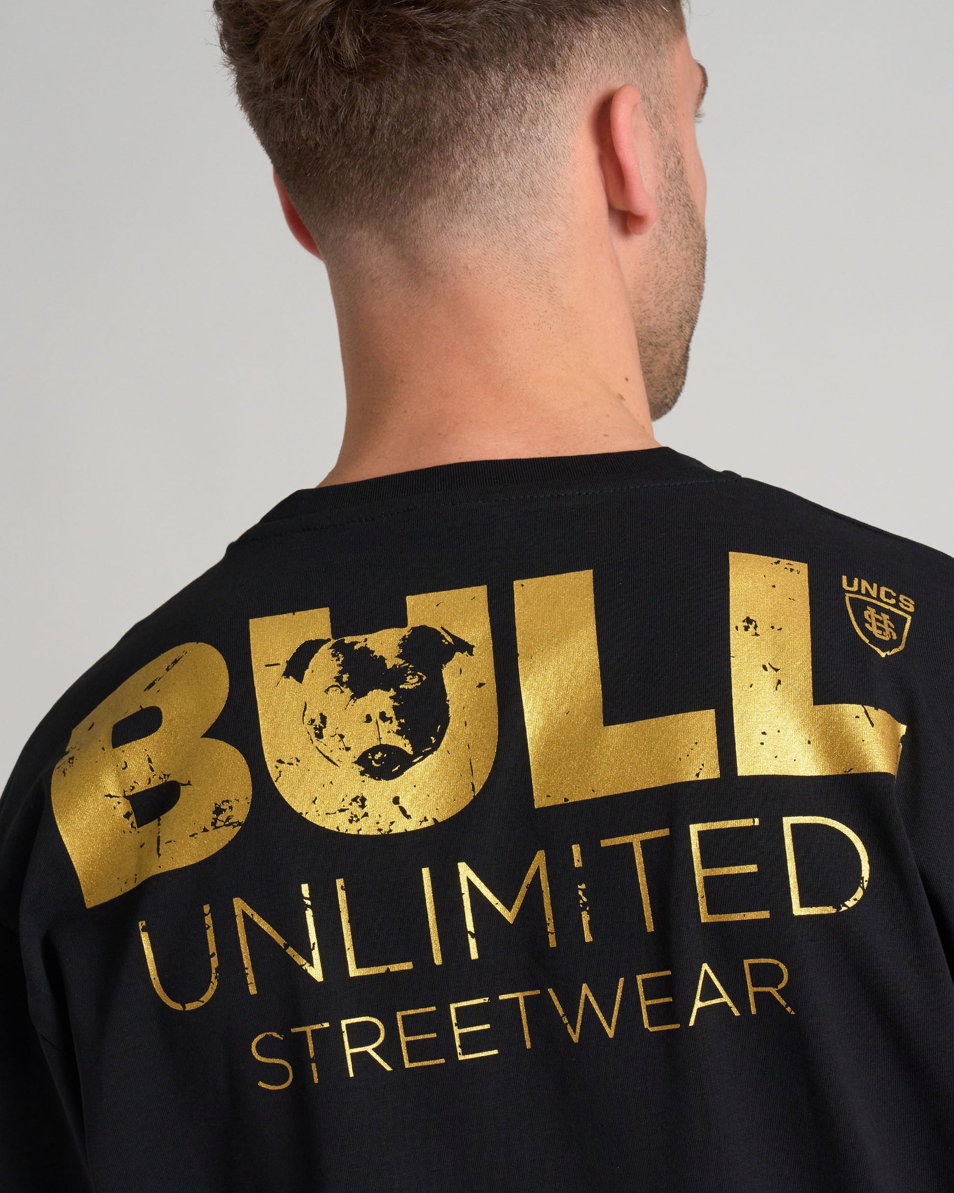 BULL III Men's T-Shirt BLACK/GOLD