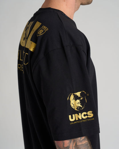BULL III Men's T-Shirt BLACK/GOLD