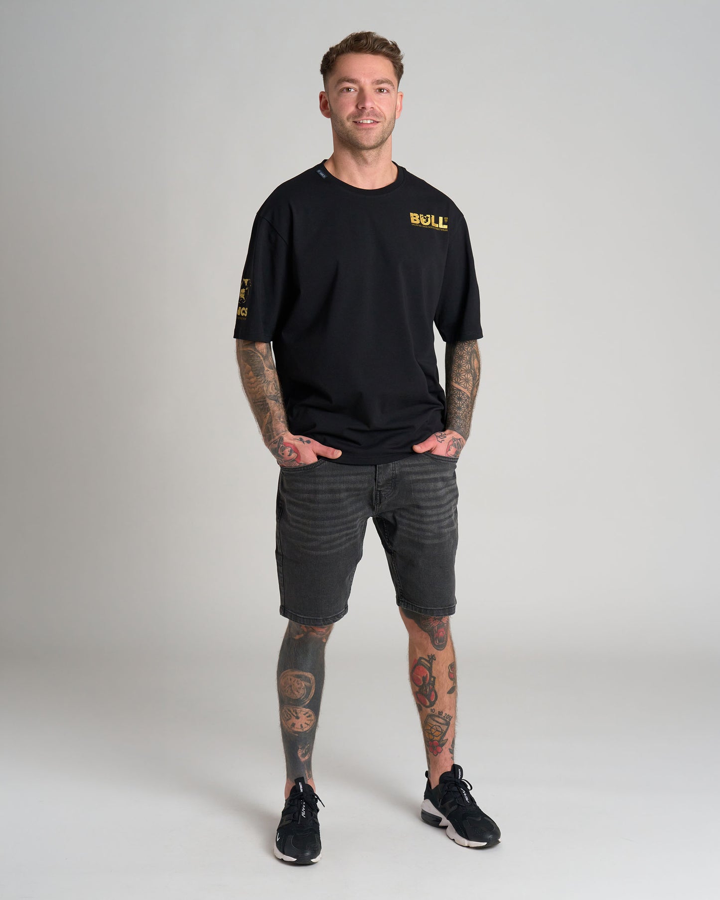 BULL III Men's T-Shirt BLACK/GOLD