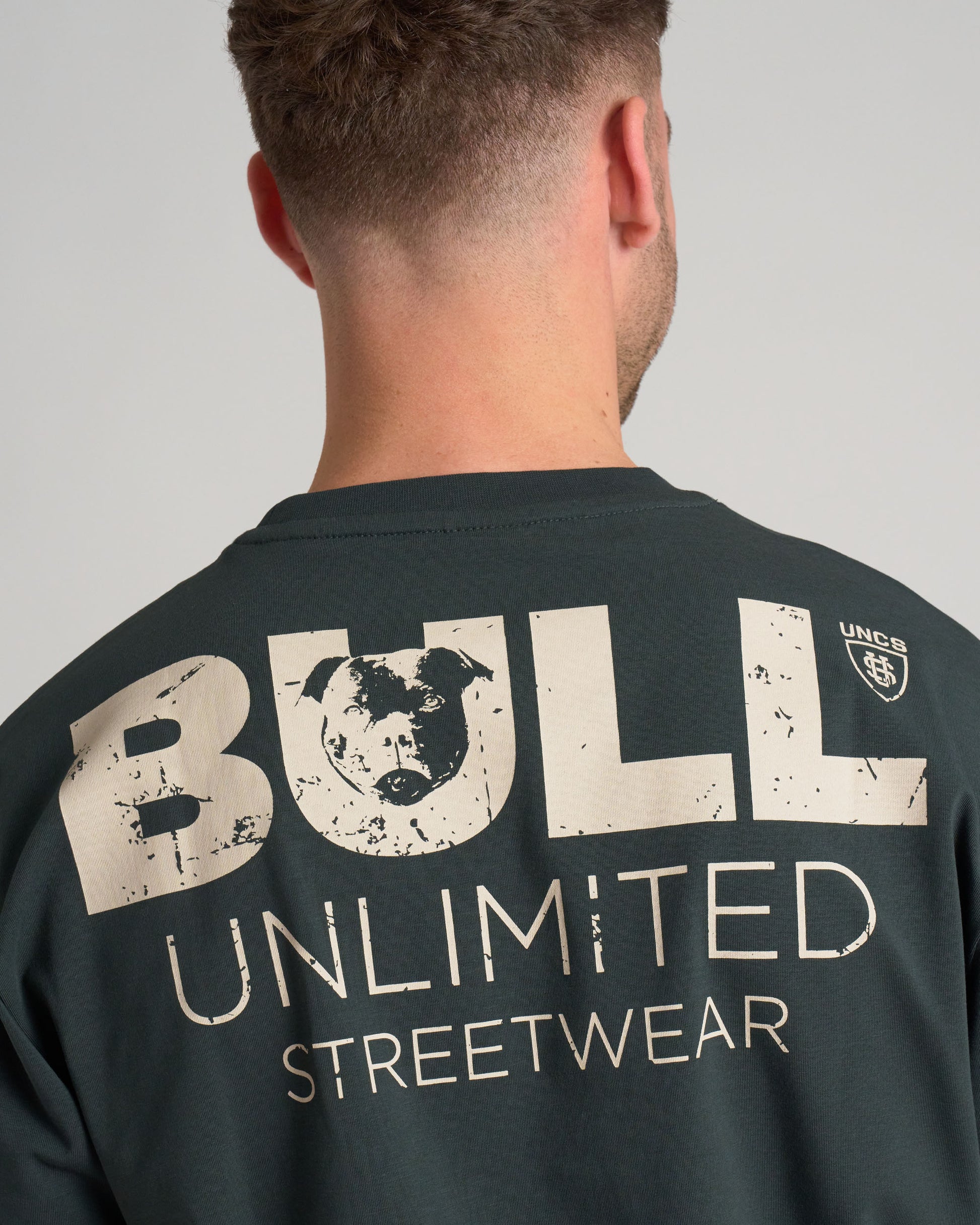 BULL III Men's T-Shirt KHAKI/WHITE