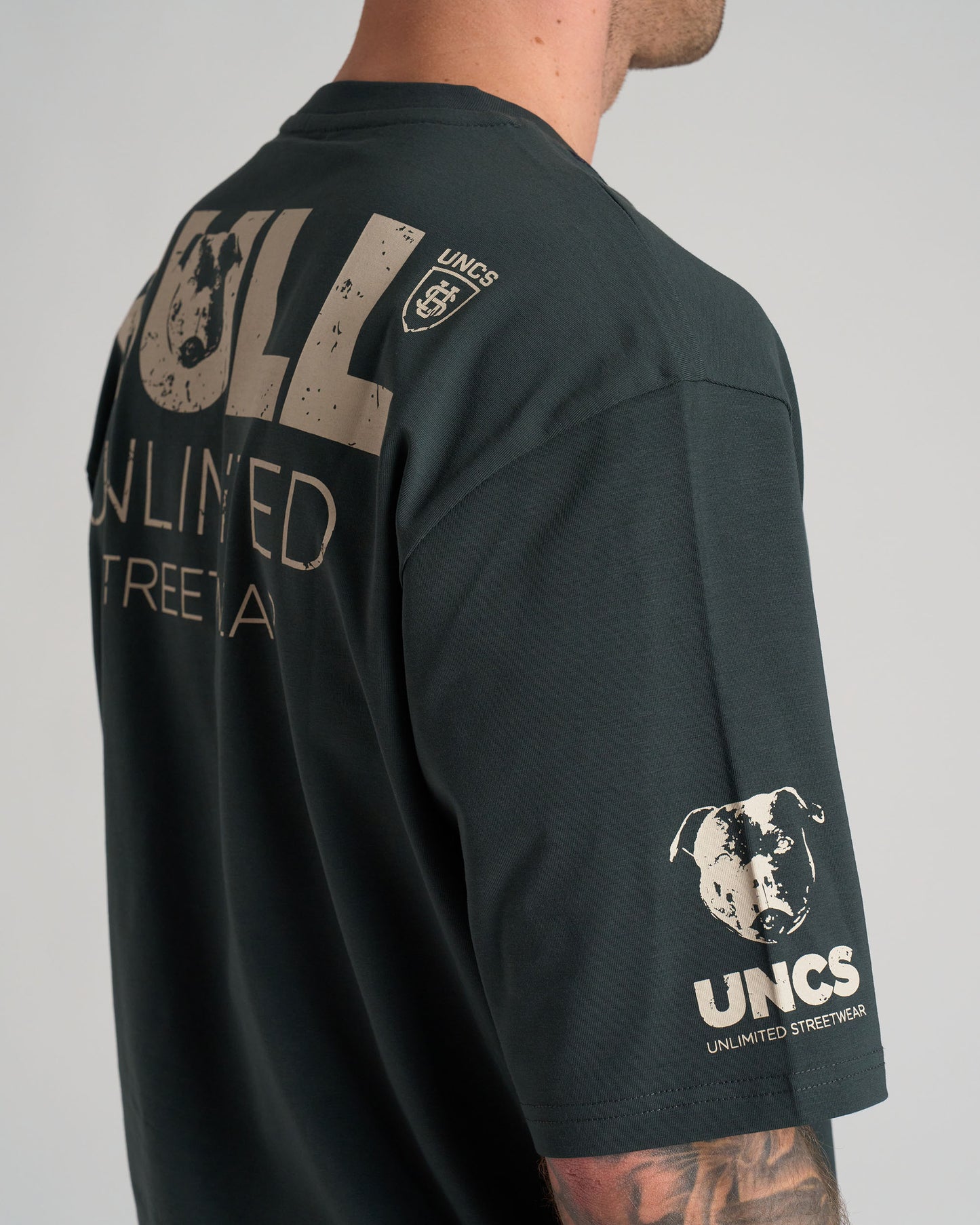 BULL III Men's T-Shirt KHAKI/WHITE