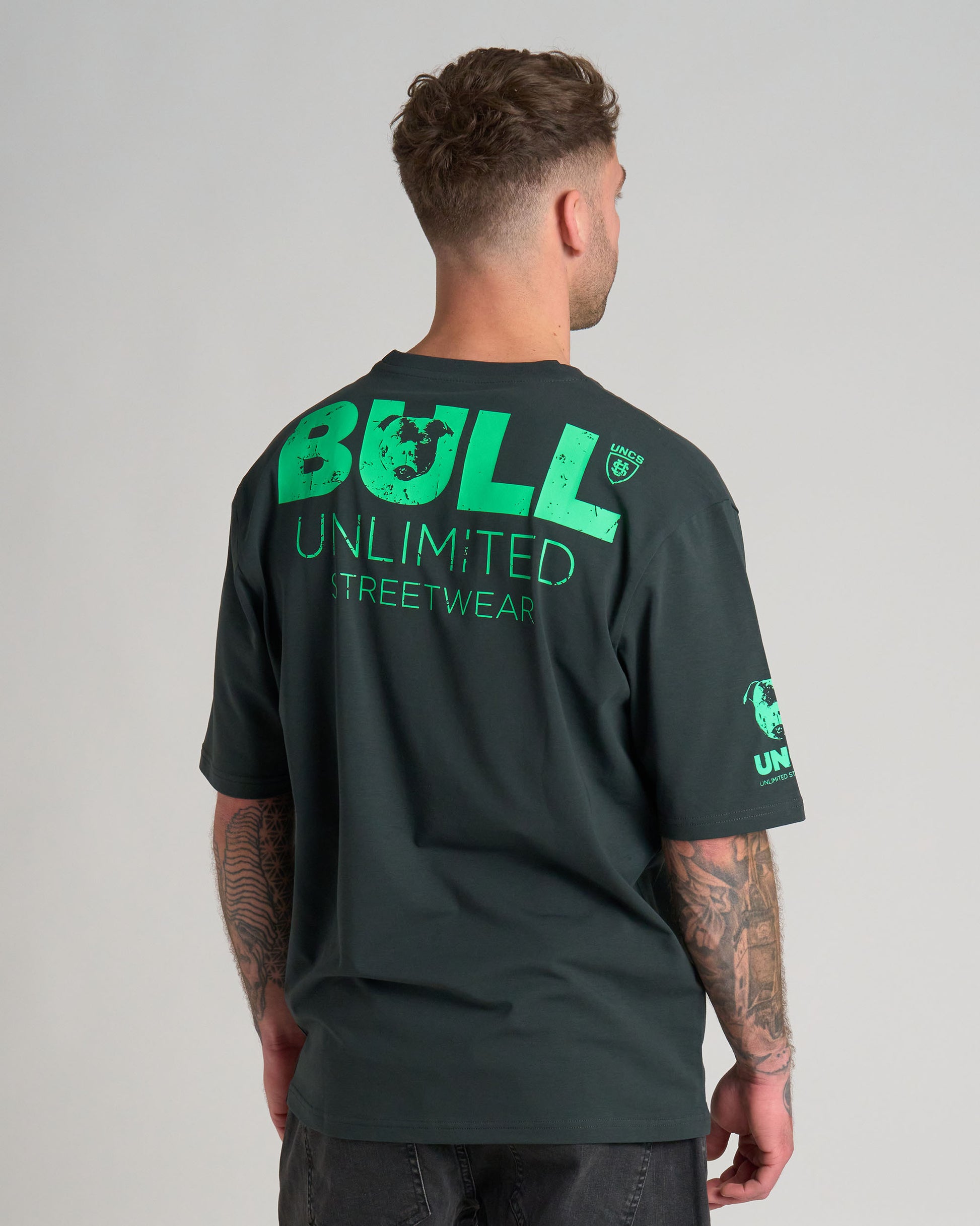 BULL III Men's T-Shirt KHAKI/GREEN