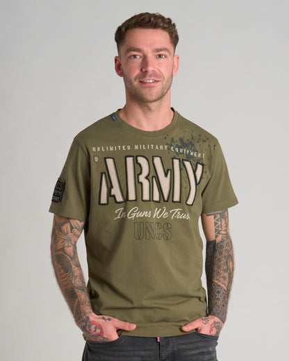 GUNS II Men's T-Shirt KHAKI