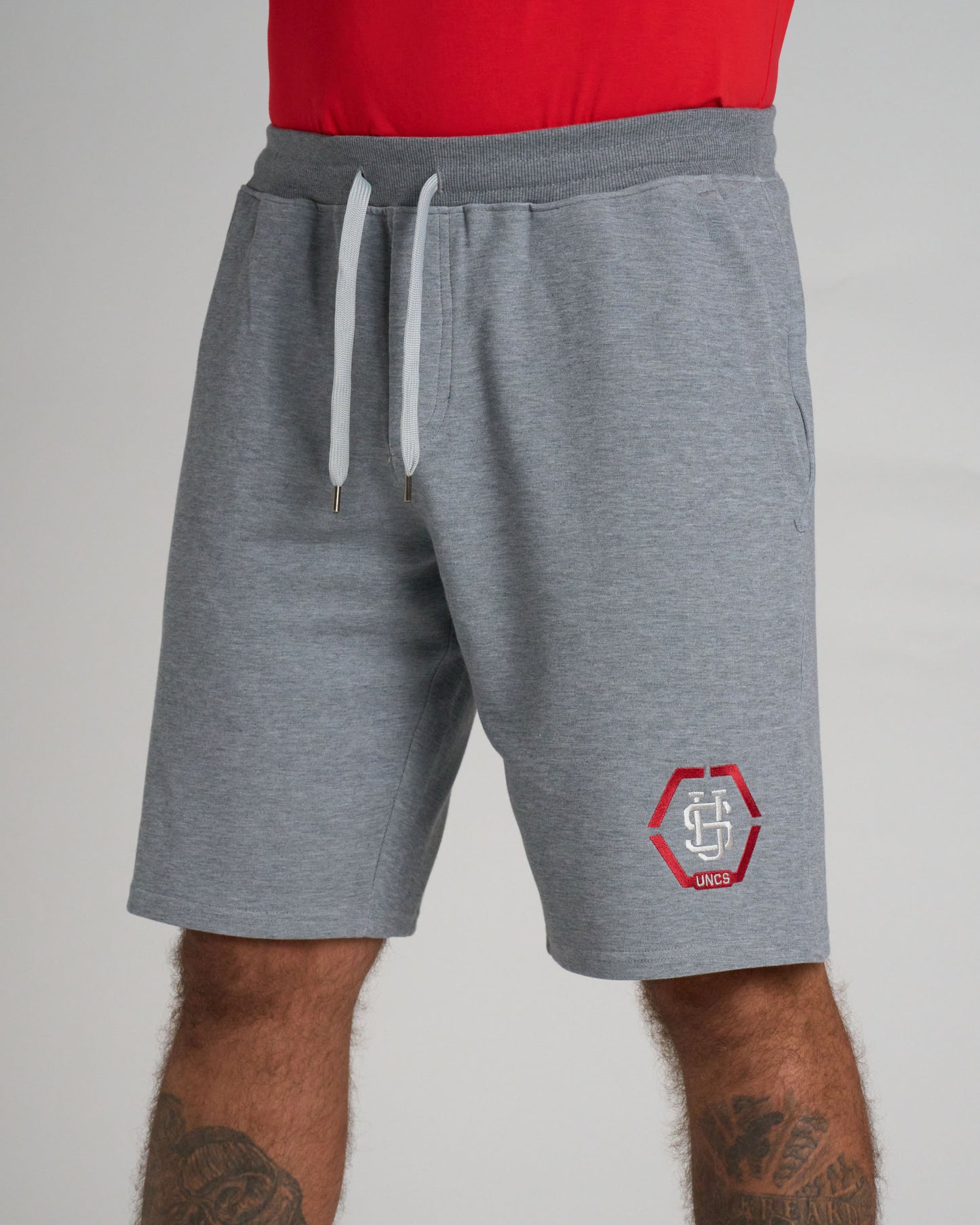 HEXAGON Men's Shorts GREY MELANGE