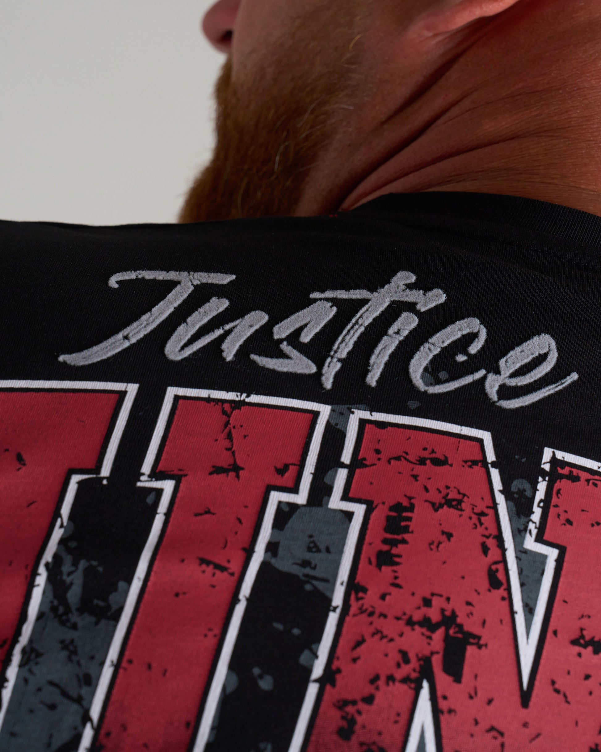 JUSTICE II Men's T-Shirt BLACK