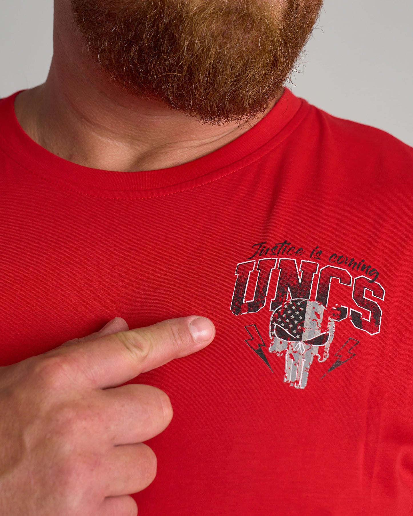 JUSTICE II Men's T-Shirt RED