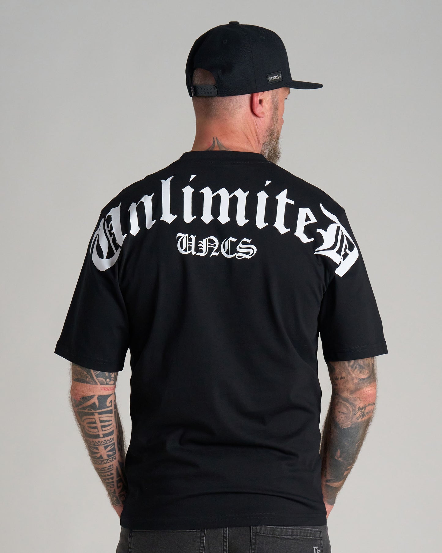 UNLIMITED (OVERSIZE) Men's T-Shirt BLACK/WHITE