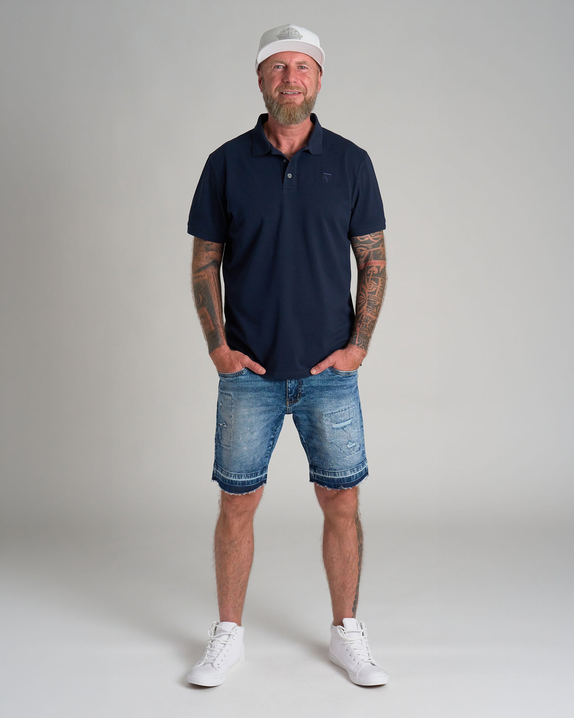CARLOS Men's Polo NAVY