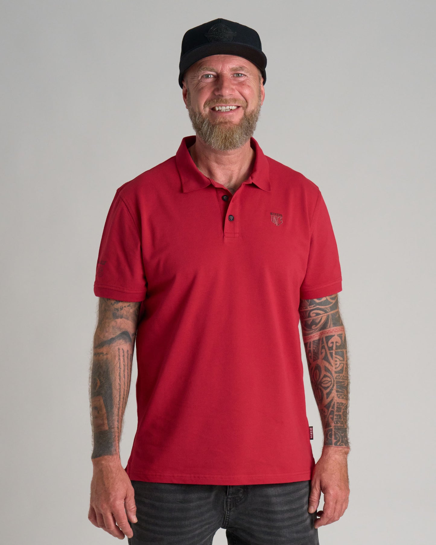 CARLOS Men's Polo BURGUNDY