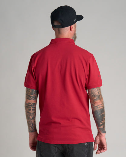 CARLOS Men's Polo BURGUNDY