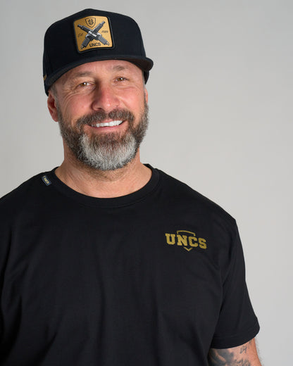 UNCS GOLD Men's T-Shirt BLACK