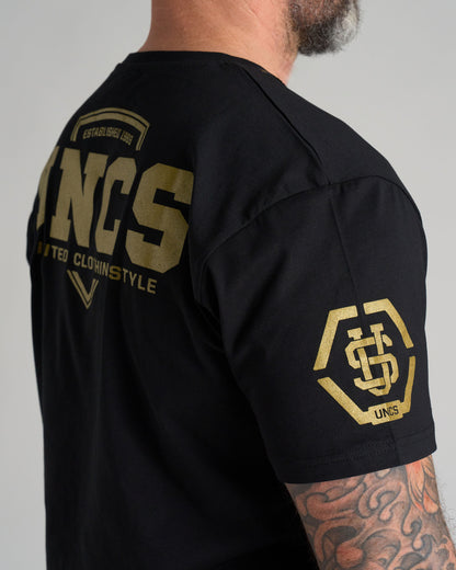 UNCS GOLD Men's T-Shirt BLACK