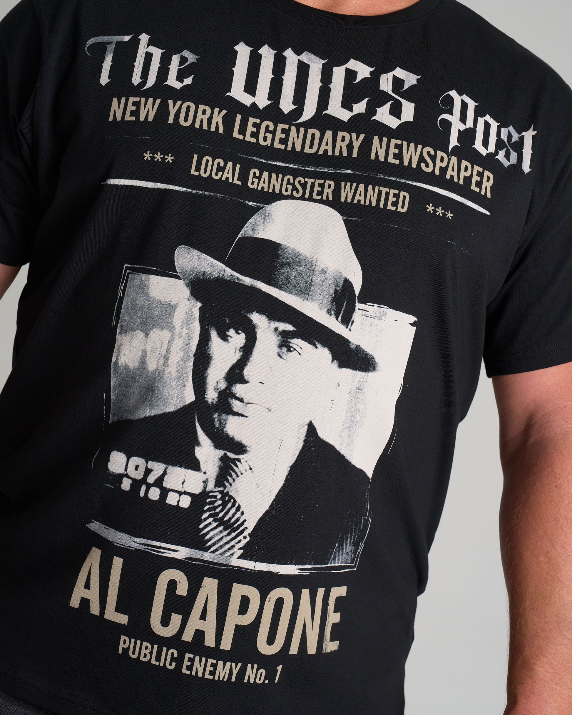 AL CAPONE III Men's T-Shirt BLACK
