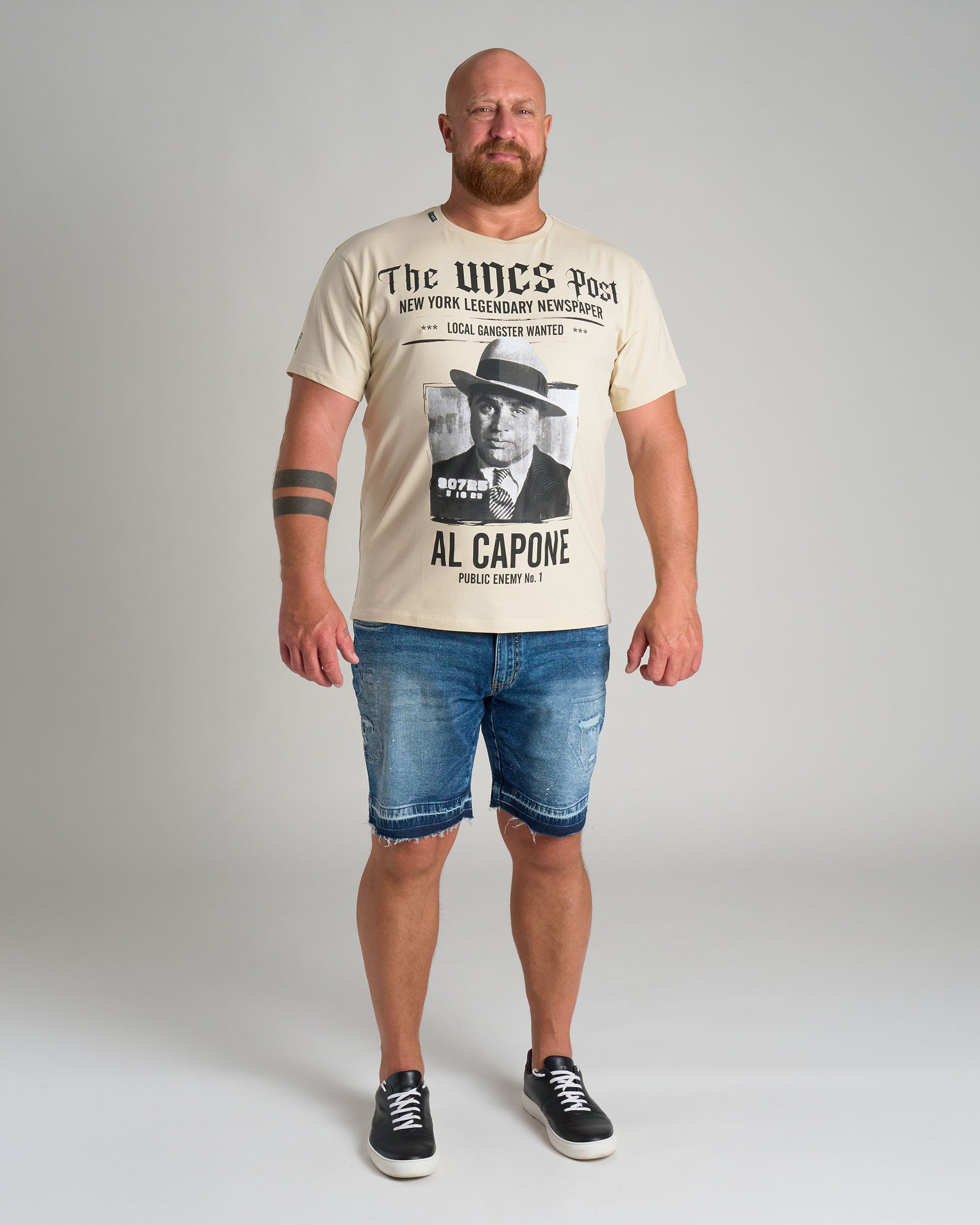 AL CAPONE III Men's T-Shirt BIEGE