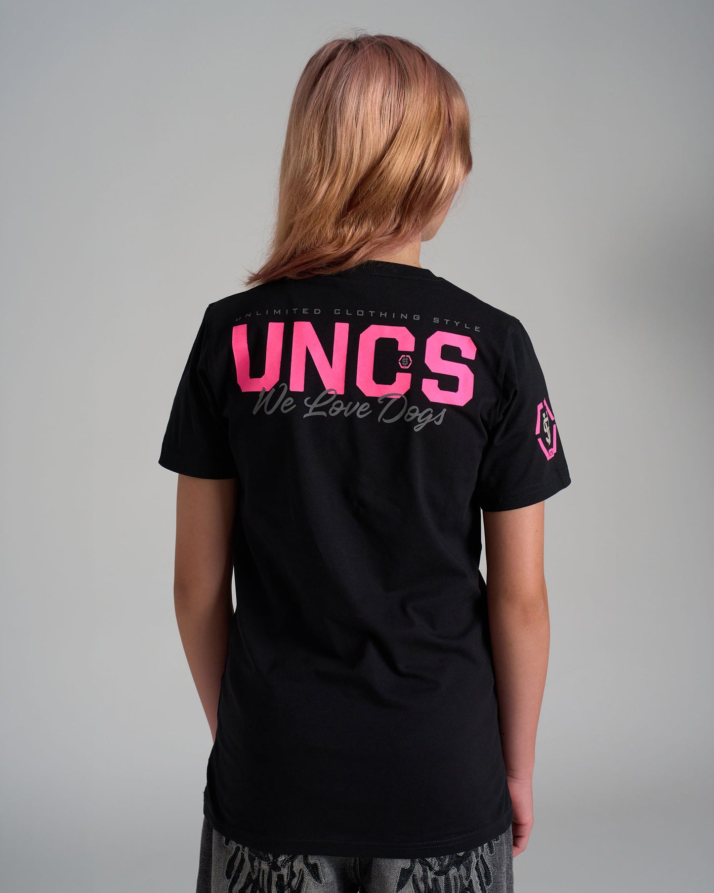 BULLDOG II Children's T-Shirt BLACK/PINK