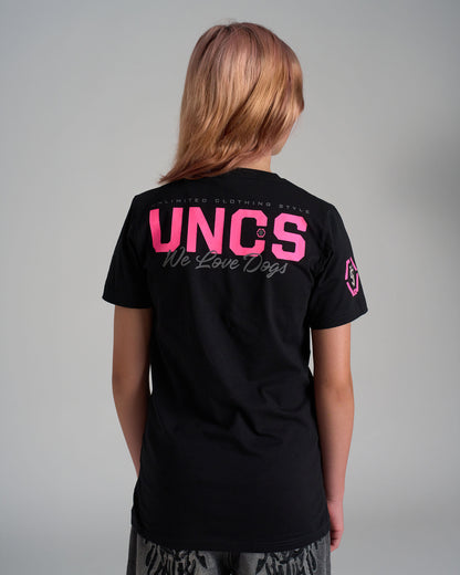 BULLDOG II Children's T-Shirt BLACK/PINK