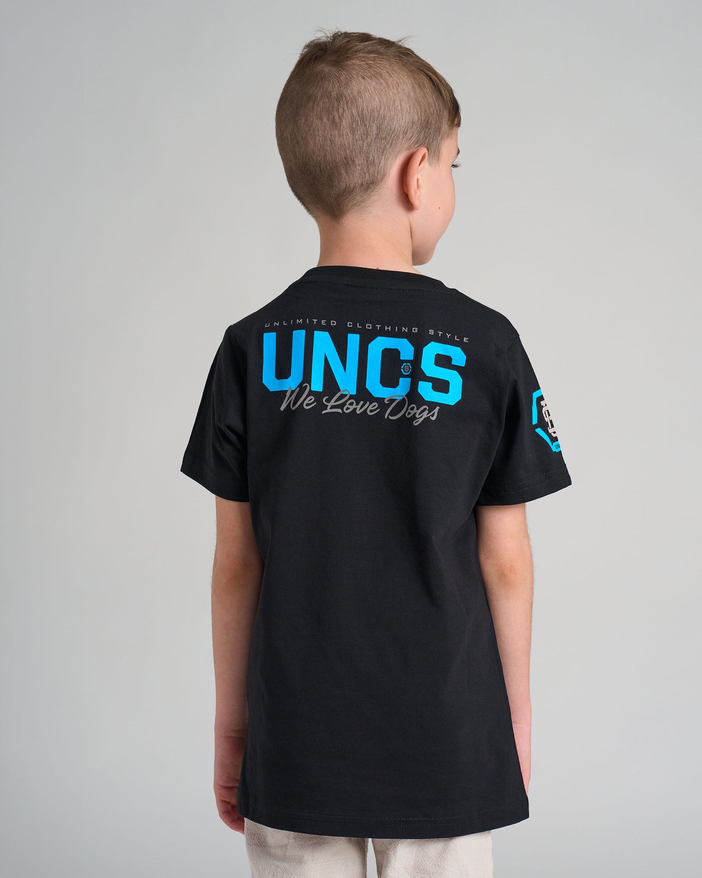 BULLDOG Children's T-Shirt BLACK/BLUE
