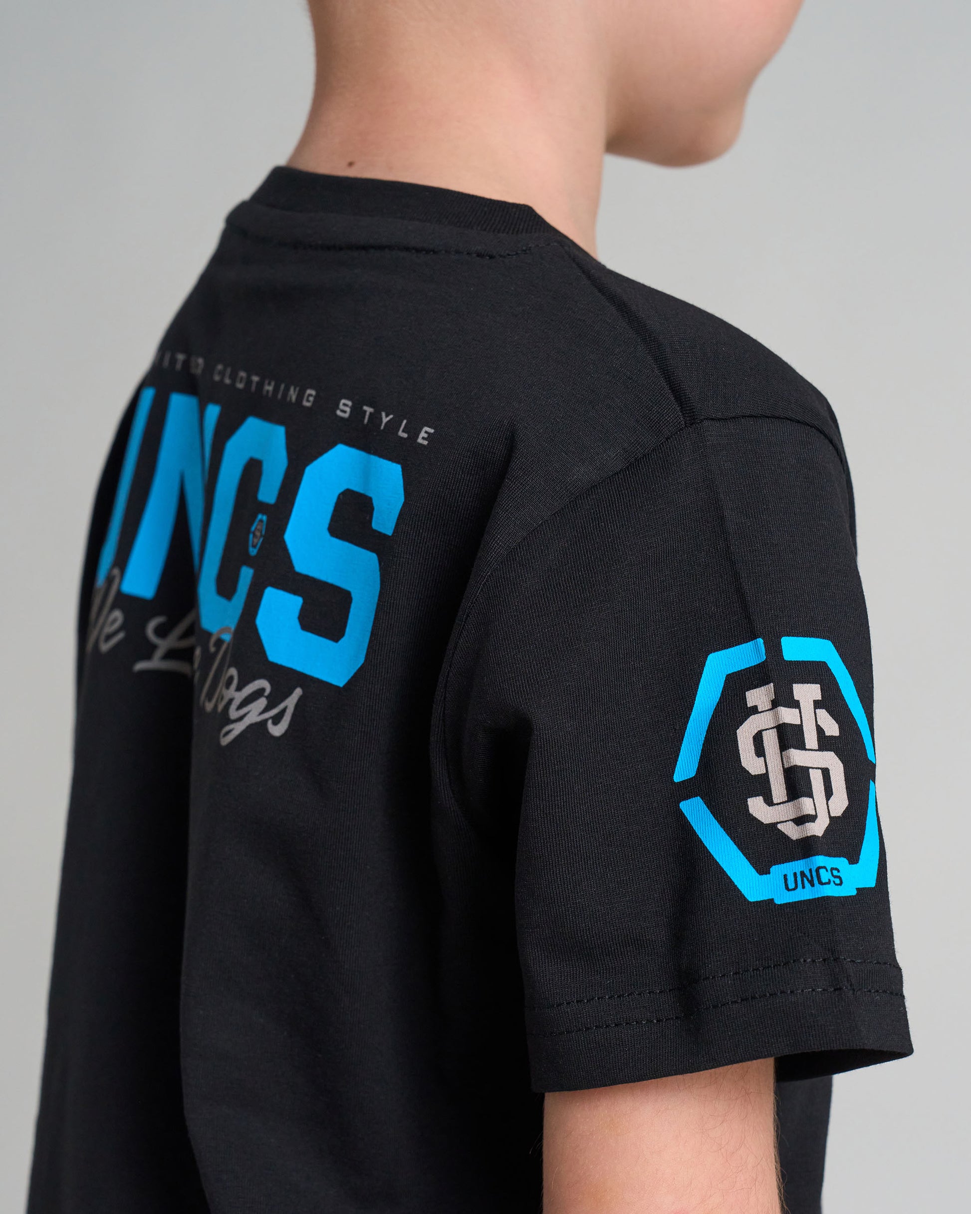 BULLDOG Children's T-Shirt BLACK/BLUE
