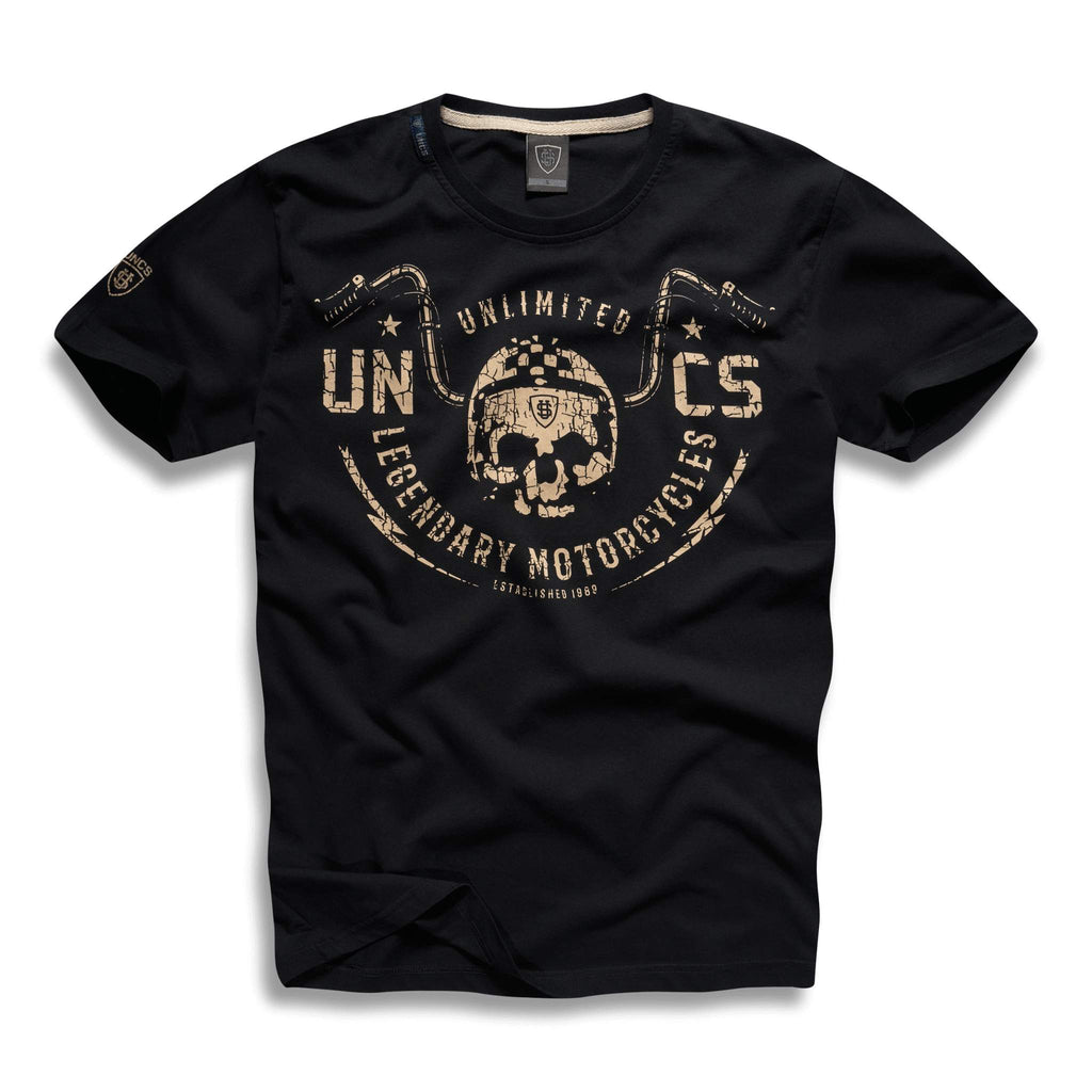 Men's Black Motorcycle T-shirt