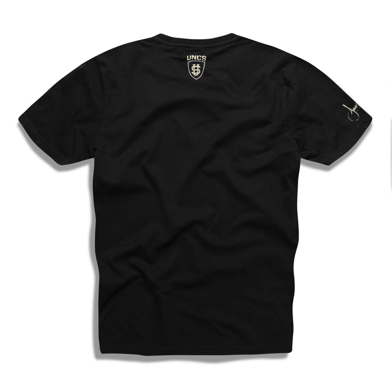 Black T-shirt design by David Uhl