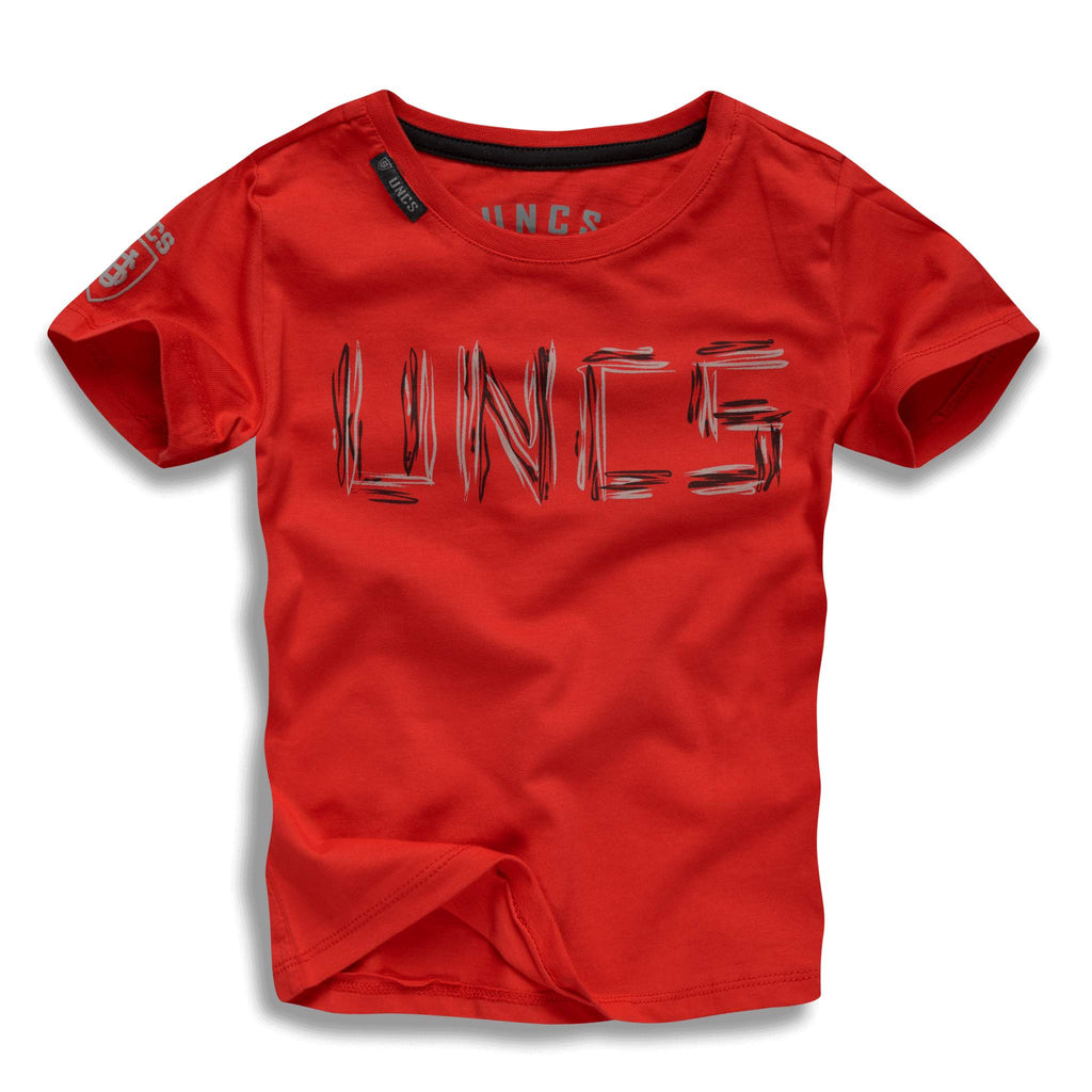 Red Children's T-shirt matching adult version