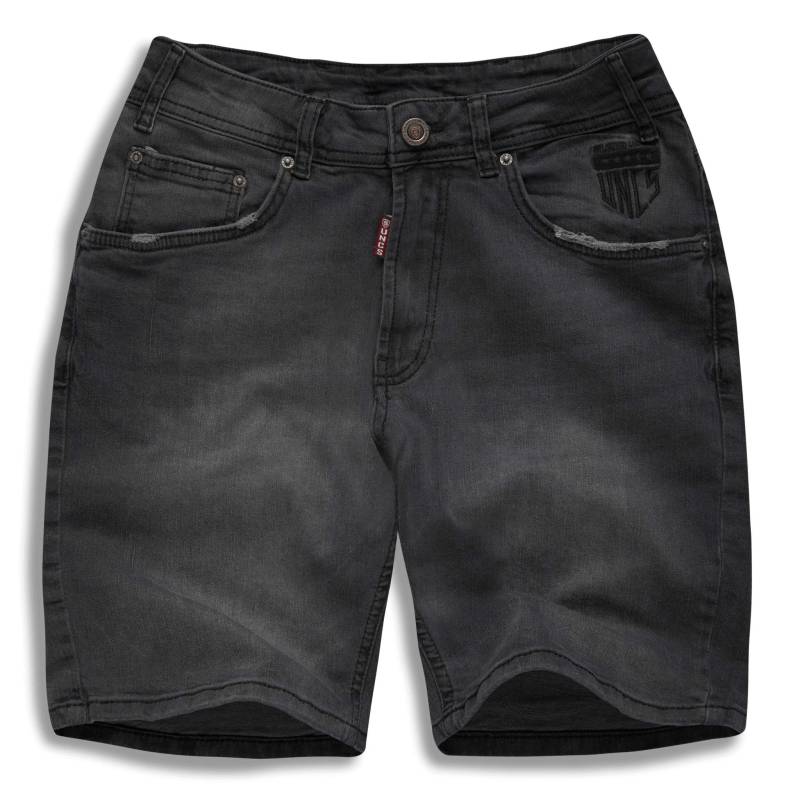 dark washed denim shorts