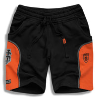 High Quality sweat Shorts with orange details on sides